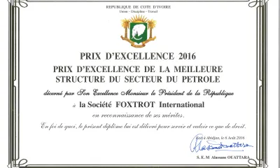 foxtrot-international-ldc-recoit-le-prix-dexcellence-2016-de-la-meilleure-structure-du-secteur-du-petrole